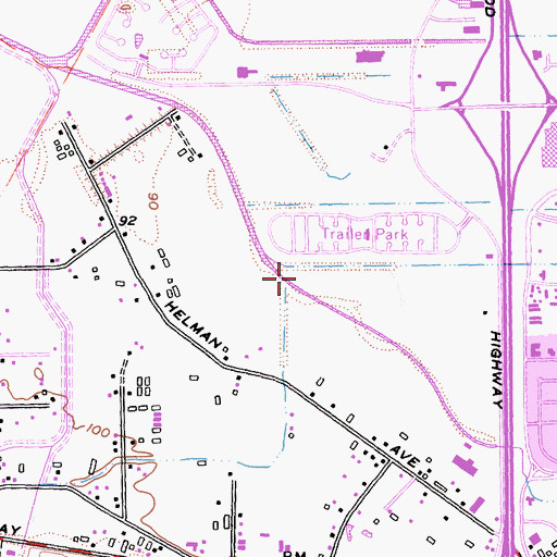 Topographic Map of Pro Transport 1 Ambulance, CA