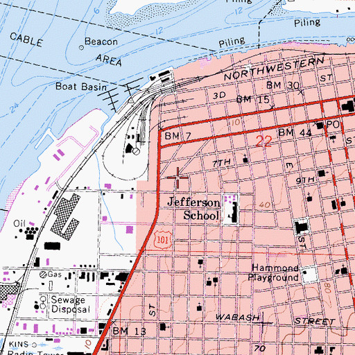 Topographic Map of City Ambulance of Eureka, CA