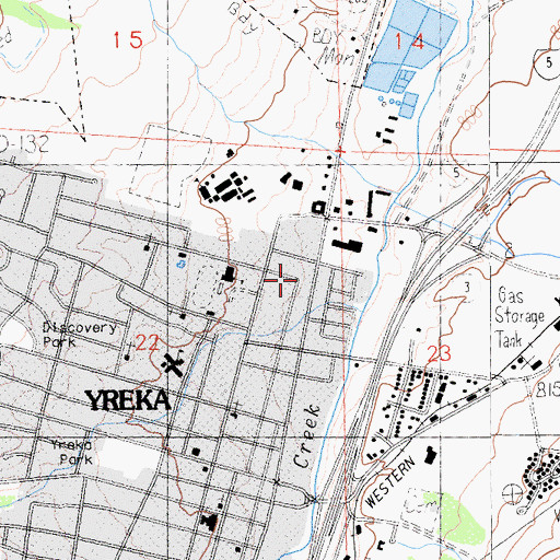 Topographic Map of Northern Siskiyou Ambulance, CA