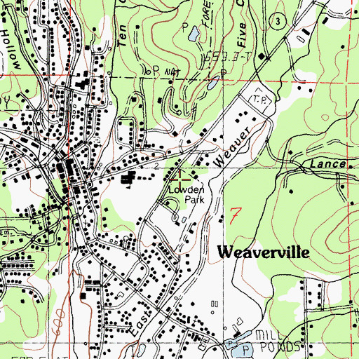 Topographic Map of Trinity County Life Support, CA