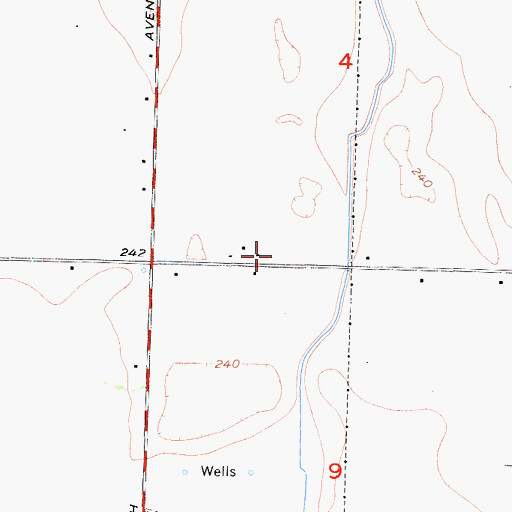 Topographic Map of SkyLife of Central California Air Ambulance, CA