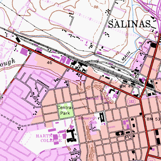 Topographic Map of Westmed Ambulance, CA