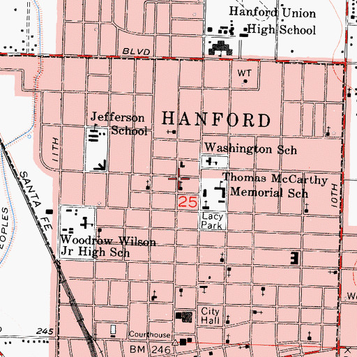 Topographic Map of American Ambulance, CA