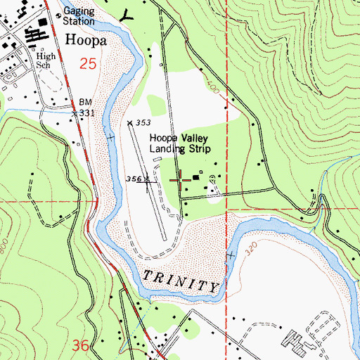 Topographic Map of K'ima W Ambulance, CA