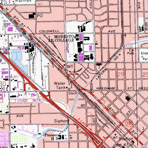 Topographic Map of American Medical Response, CA