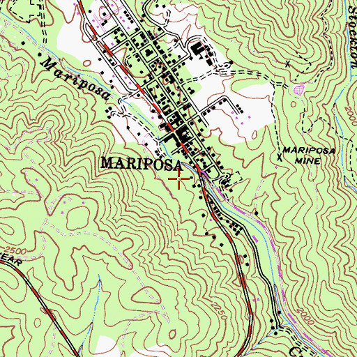 Topographic Map of Mercy Medical Transport, CA