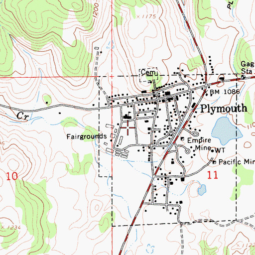 Topographic Map of American Legion Ambulance Station 5, CA