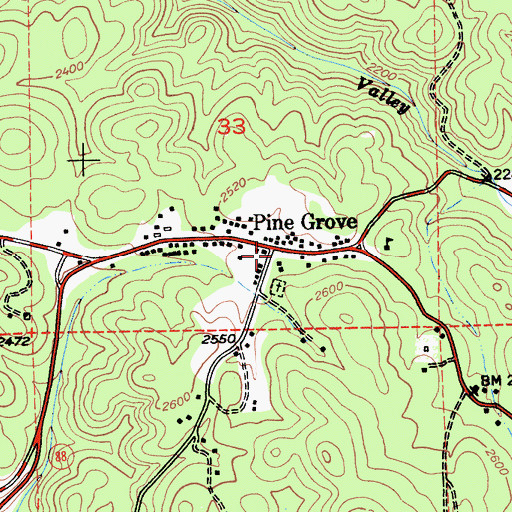 Topographic Map of American Legion Ambulance Station 4, CA