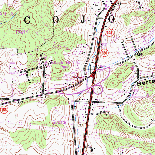 Topographic Map of American Medical Response Ambulance Service Prunedale, CA