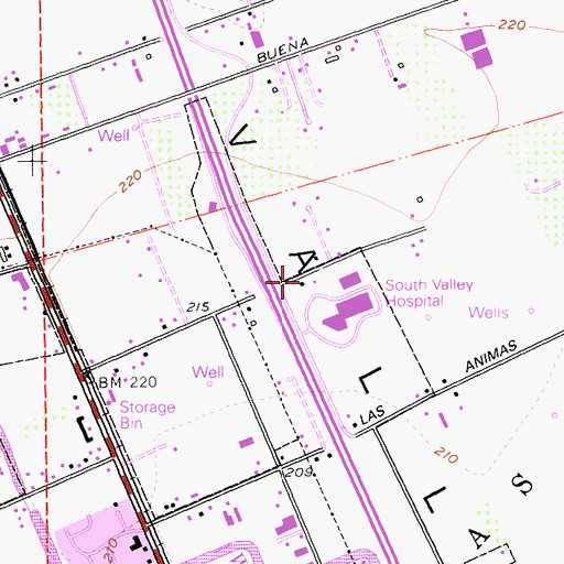 Topographic Map of CALSTAR 2 Air Ambulance, CA