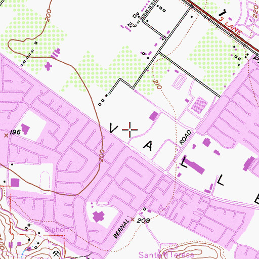 Topographic Map of Silicon Valley Ambulance, CA