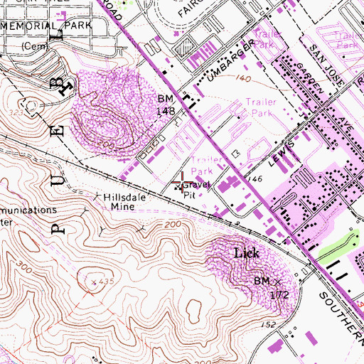 Topographic Map of American Medical Response West, CA