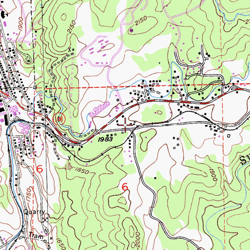 Topographic Map of Tuolumne County Ambulance Service Station 10, CA