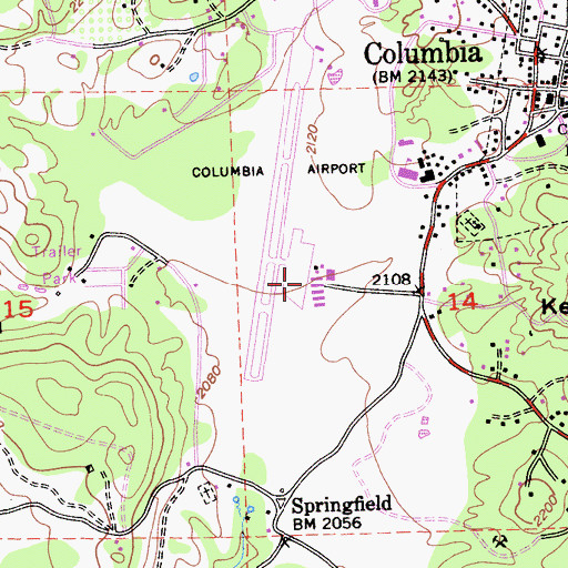 Topographic Map of PHI Air Medical, CA