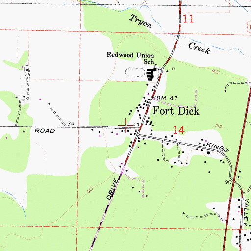 Topographic Map of Del Norte Ambulance, CA