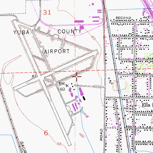 Topographic Map of Reach Air Medical Services, CA
