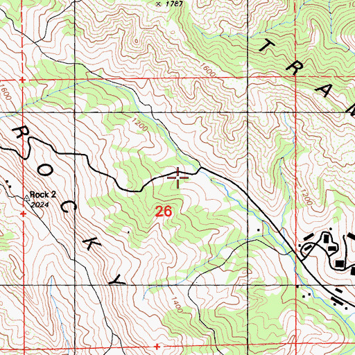 Topographic Map of East Bay Regional Park District Ambulance, CA
