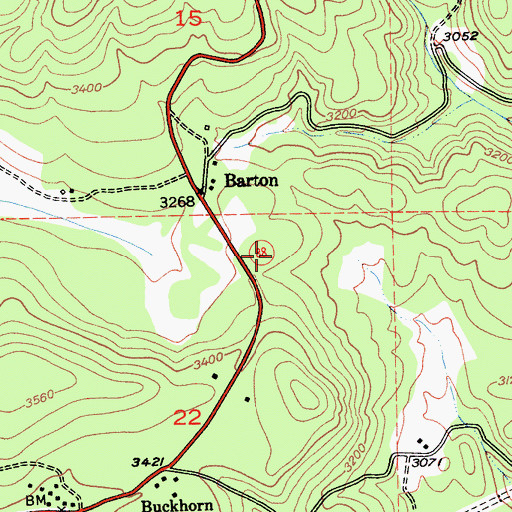 Topographic Map of United States Forest Service Amador Ranger District Ambulance, CA