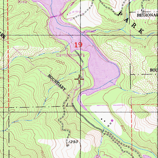 Topographic Map of East Bay Regional Park District Ambulance Station 5, CA