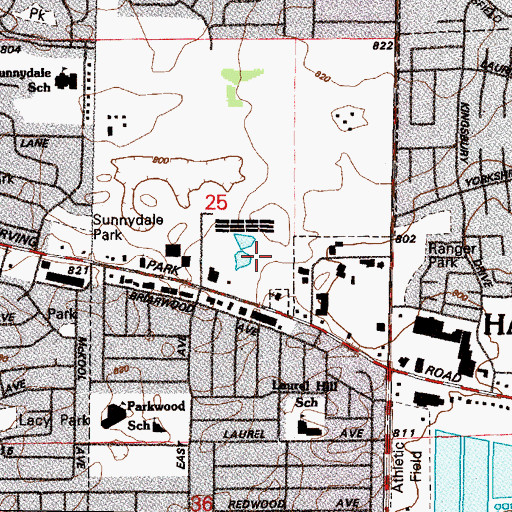 Topographic Map of Streamwood Behavioral Health Center, IL
