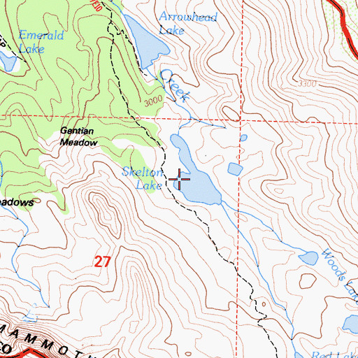 Topographic Map of Skelton Lake, CA