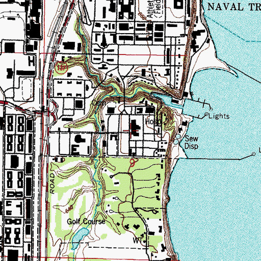 Topographic Map of Naval Health Clinic, IL