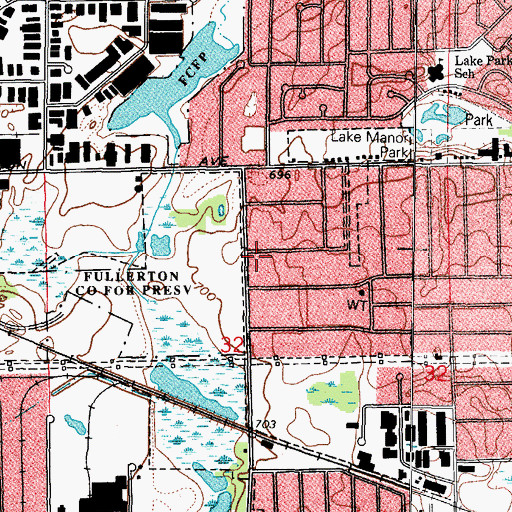 Topographic Map of Concentra Immediate Care Center, IL