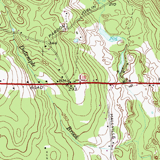 Topographic Map of Exeter Rescue Squad, RI