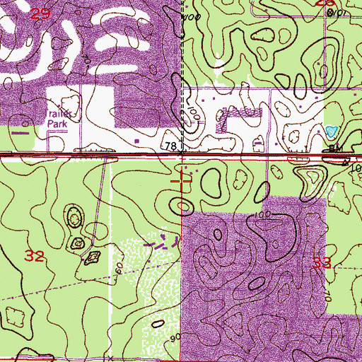 Topographic Map of HealthSouth Rehabilitation Hospital of Spring Hill, FL