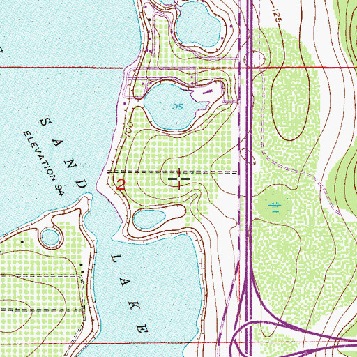 Topographic Map of Doctor P Phillips Hospital, FL