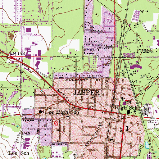 Topographic Map of Trinity Community Hospital, FL