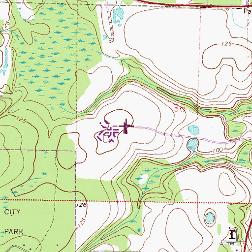 Topographic Map of North Florida Evaluation and Treatment Center, FL