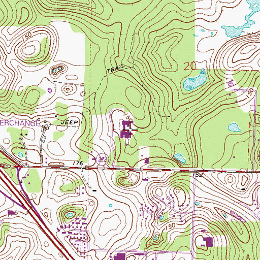 Topographic Map of Shands Vista Behavioral Health Hospital, FL