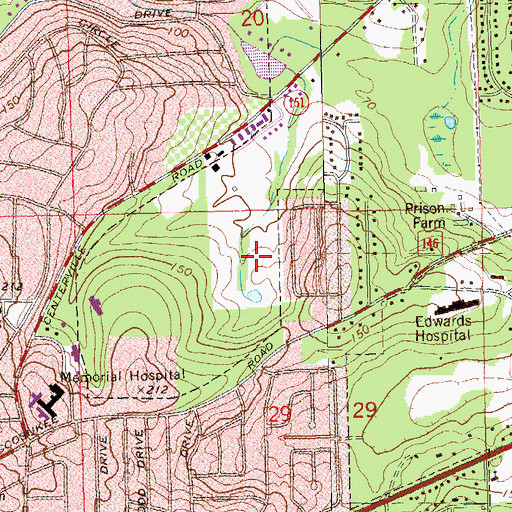 Topographic Map of Select Specialty Hospital, FL