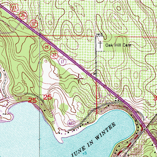 Topographic Map of Florida Hospital Lake Placid, FL
