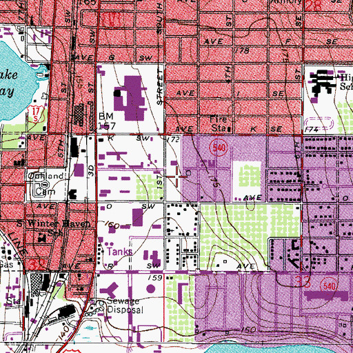 Topographic Map of Regency Medical Center, FL