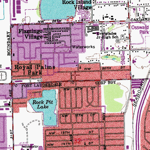 Topographic Map of Henderson Crisis Stabilization Unit, FL