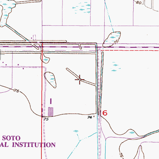 Topographic Map of Florida Civil Commitment Center Arcadia, FL