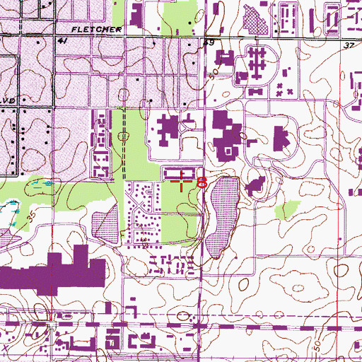 Topographic Map of Northside Mental Health Center, FL