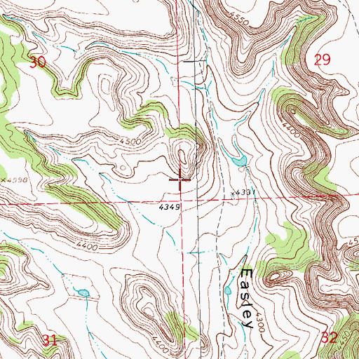 Topographic Map of Independence Arch, OK