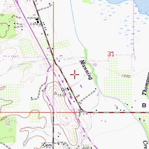 Topographic Map of Lakeport Auto Movies, CA