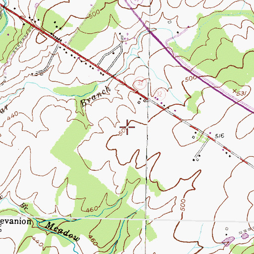 Topographic Map of Anazoy Farms, MD