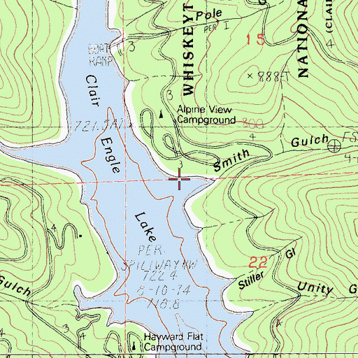 Topographic Map of Smith Gulch, CA