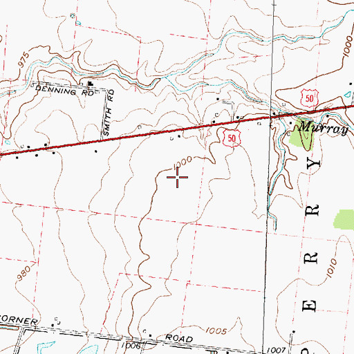 Topographic Map of Pritchard Farm, OH