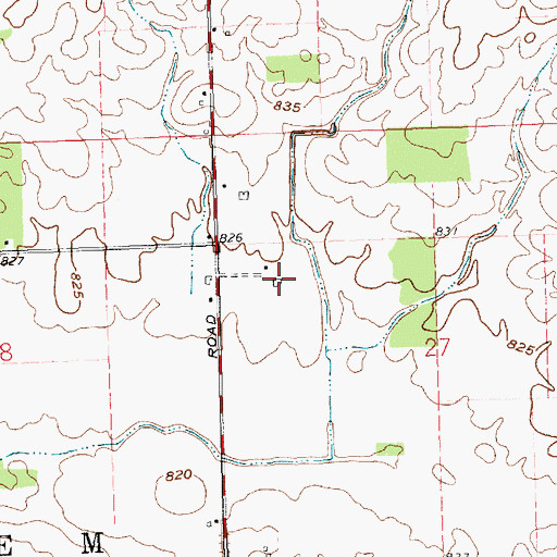 Topographic Map of Seibert Farm, OH