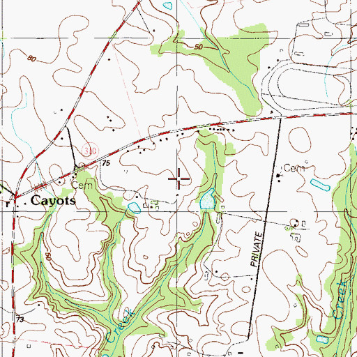 Topographic Map of Top Notch Farm, MD