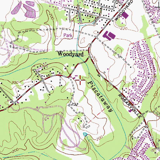 Topographic Map of His Lordship's Kindness Horse Farm, MD
