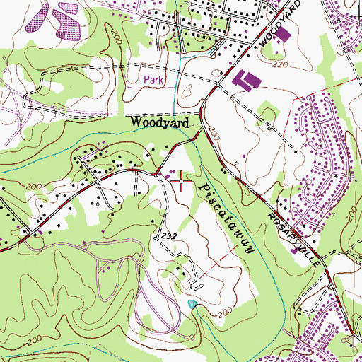 Topographic Map of His Lordship's Kindness Horse Farm, MD