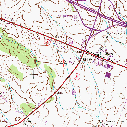 Topographic Map of Days End Farm Horse Rescue, MD