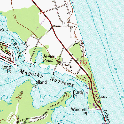 Topographic Map of Gayfields Farm, MD